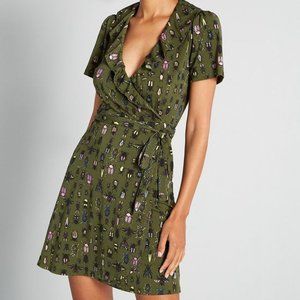ModCloth For The Frill Of It Wrap Dress